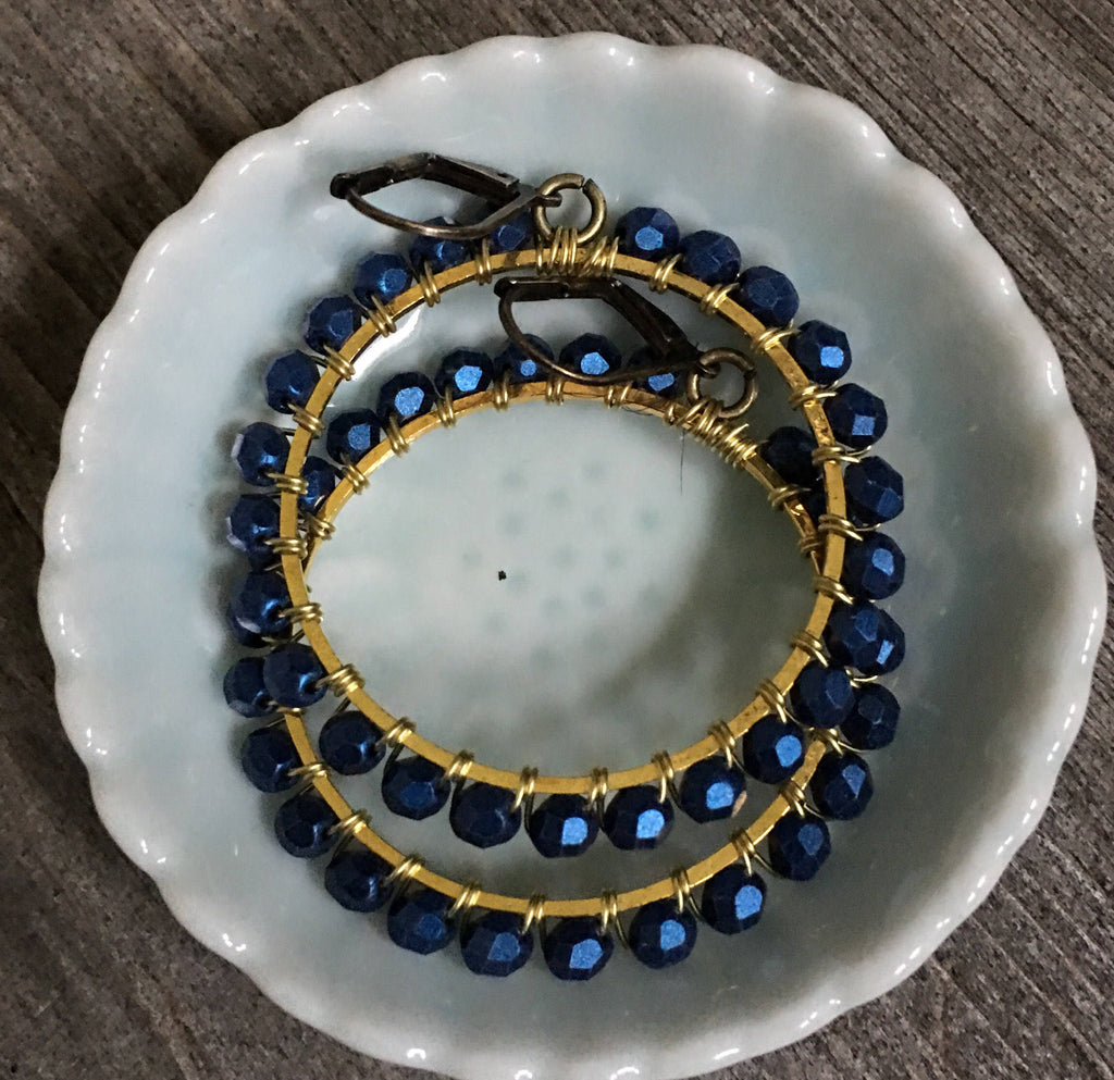 Midnight  Blue Hoops