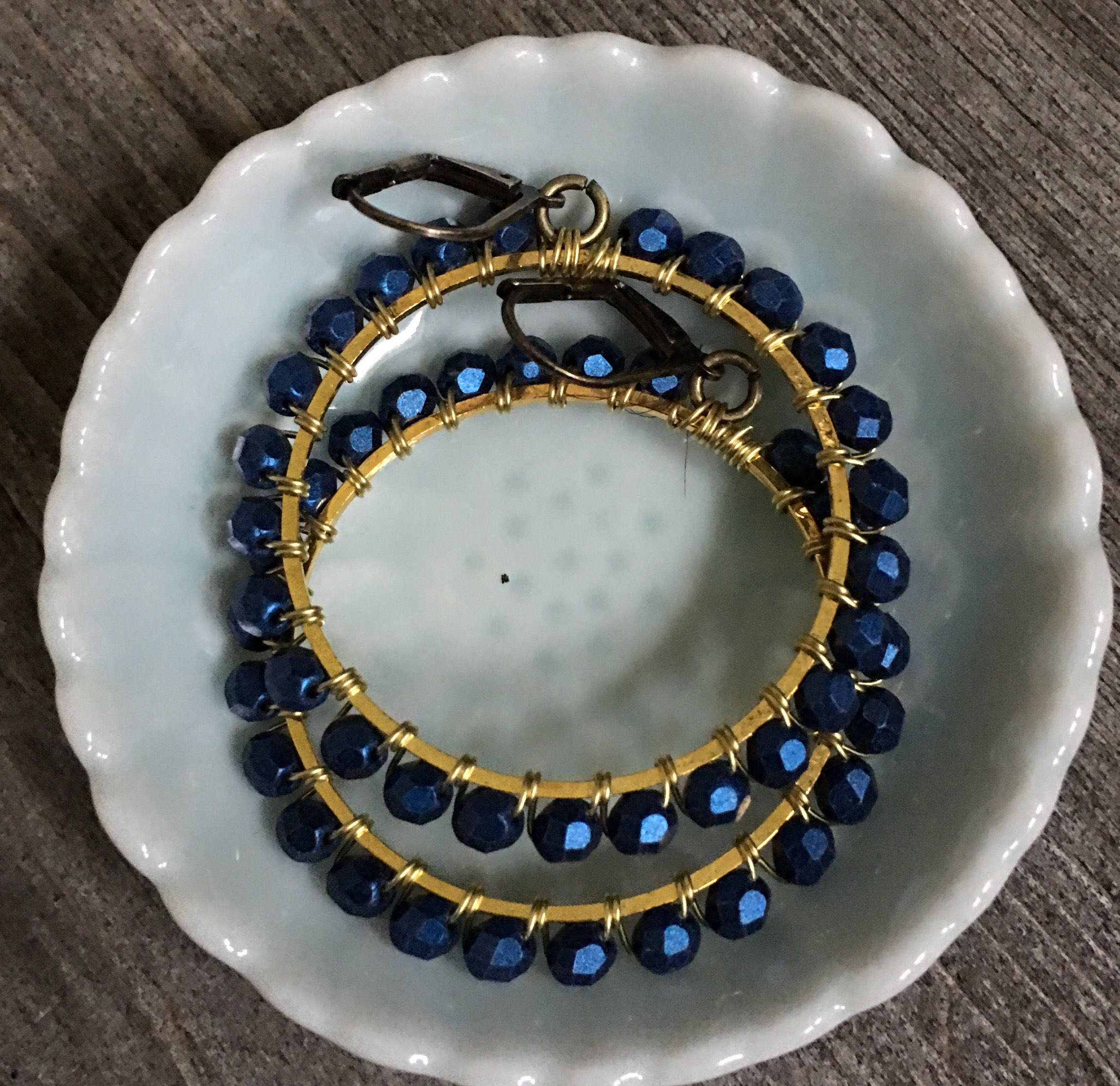 Midnight  Blue Hoops