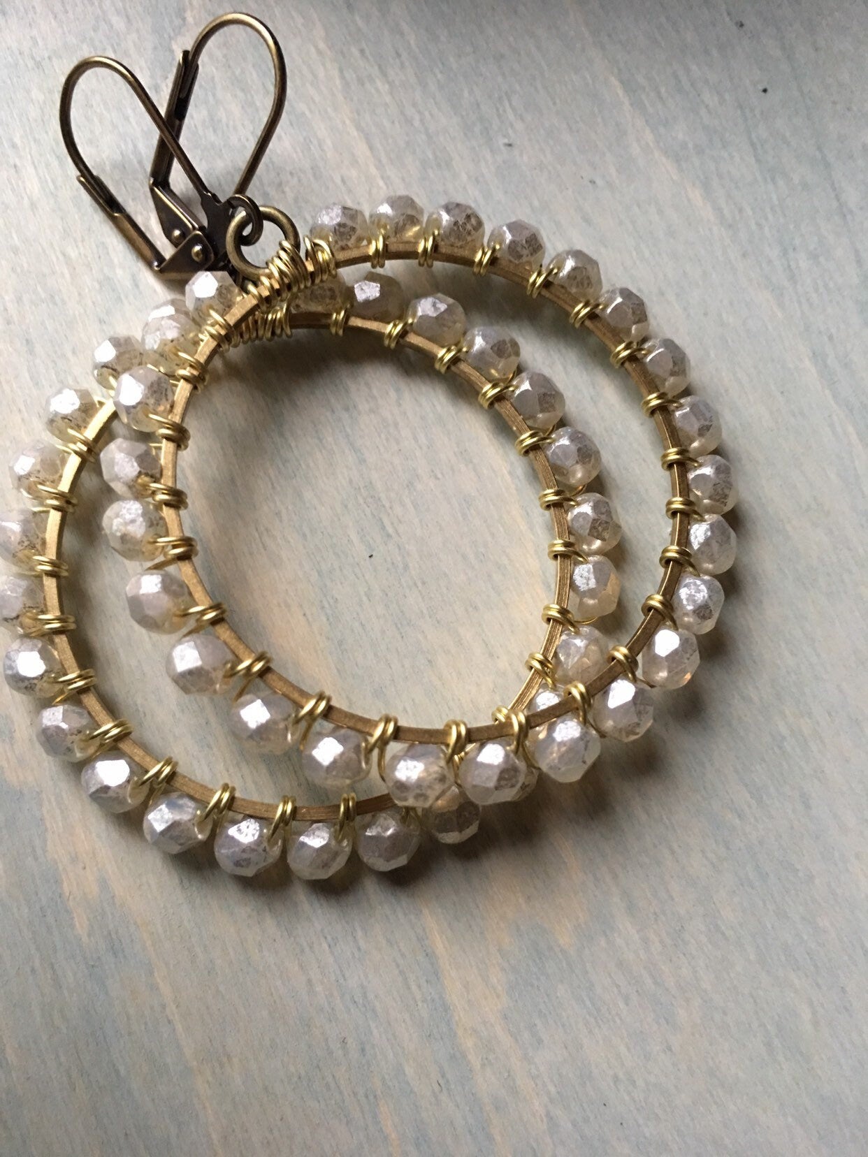 Silvery moon hoop