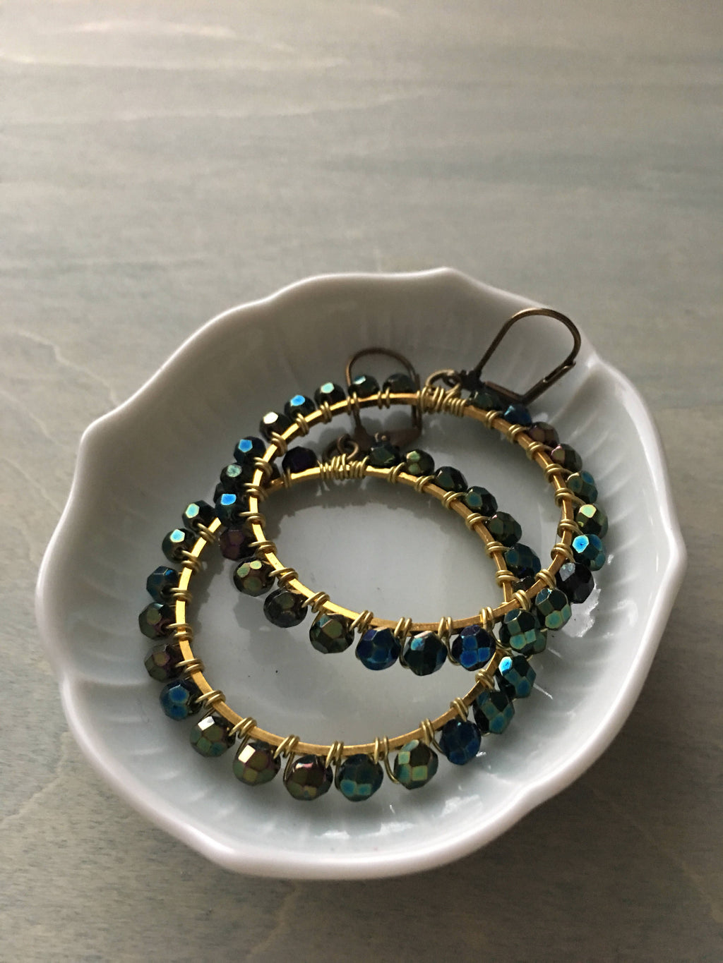 Peacock  green hoops