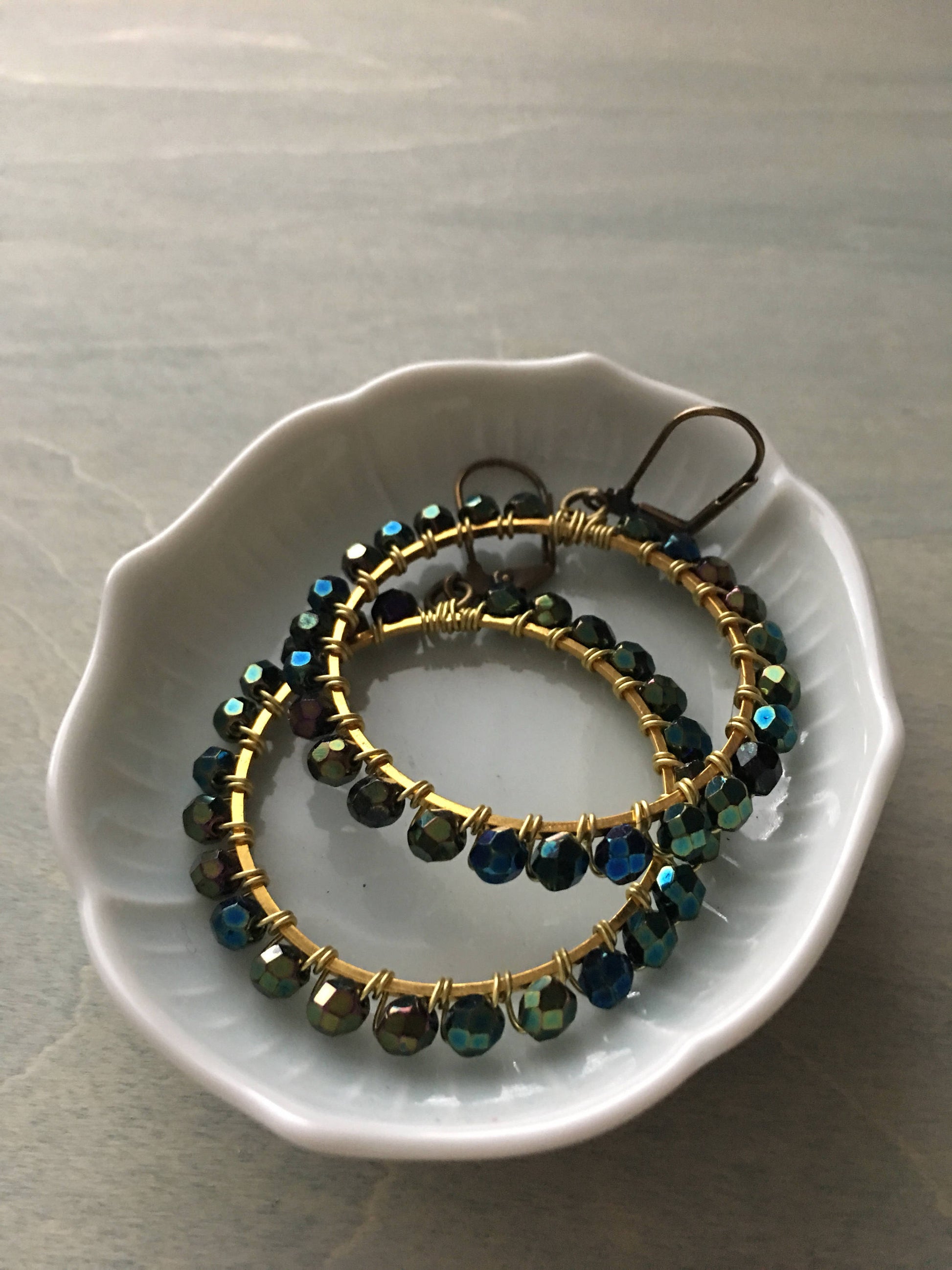 Peacock  green hoops